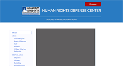Desktop Screenshot of humanrightsdefensecenter.org