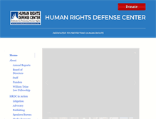 Tablet Screenshot of humanrightsdefensecenter.org